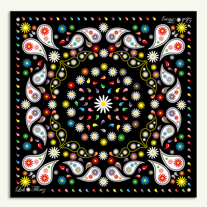 Bandana Femme Calimity Flower Multicolore